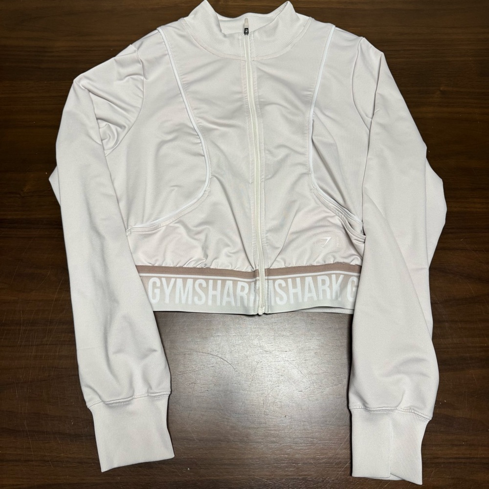 Gymshark Women's Cream Bomber Jacket